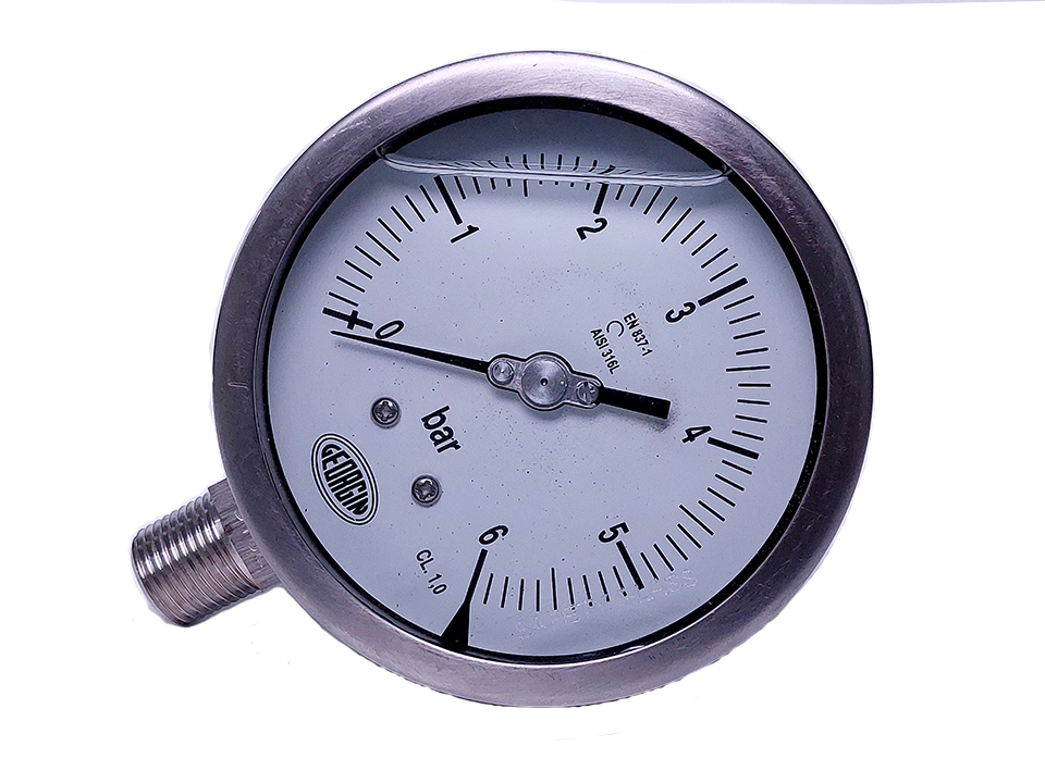 Đồng hồ đo áp suất mặt 100mm