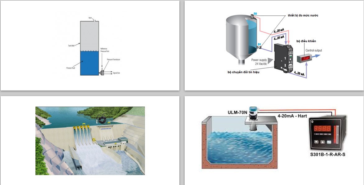Ứng dụng cảm biến đo mức nước liên tục