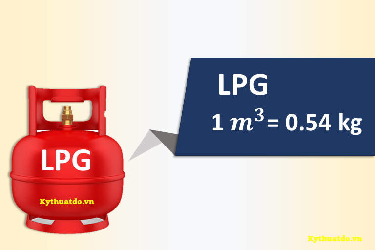 Quy đổi thể tích khí LPG