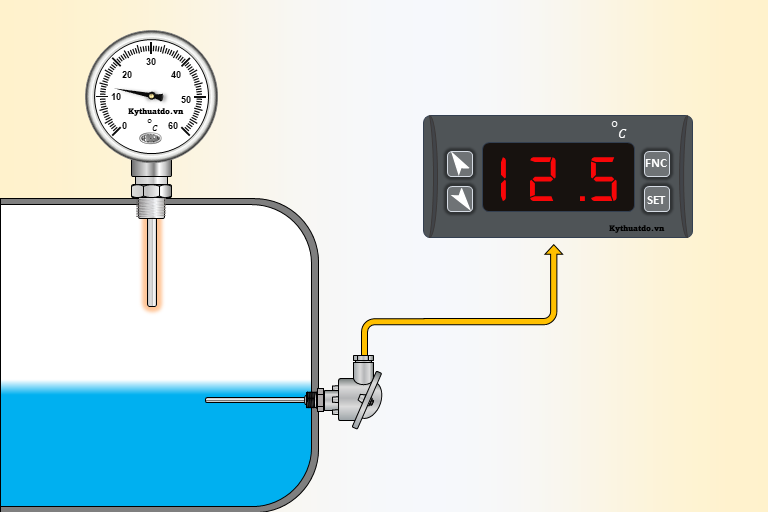 đo nhiệt độ trong bồn, tank LPG